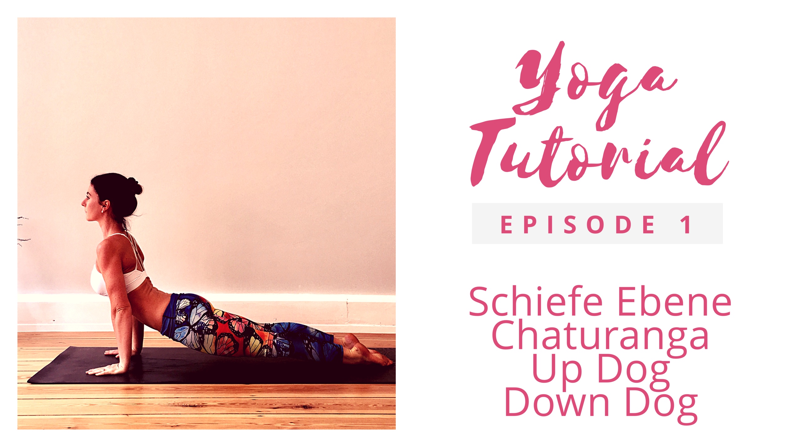 Yoga Tutorial – Planke, Chaturanga, Up Dog & Down Dog